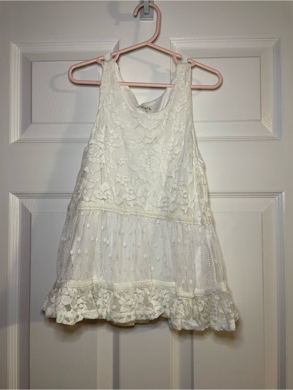 kidpik Girls' White Tank Top